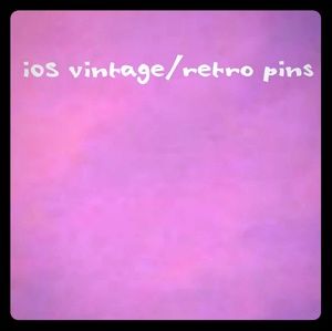 IOS vintage/retro pins/patches DO NOT BUY ❌